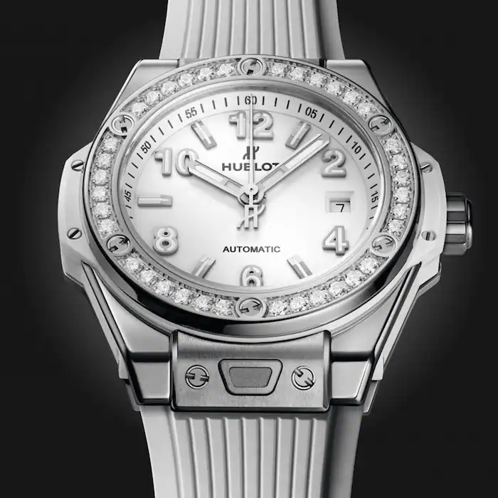 Hublot Big Bang One Click Steel White Diamonds 33mm Watch MPN: 485.SE.2010.RW.1204