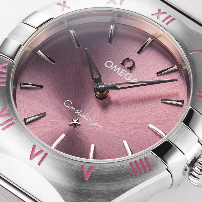 Omega Constellation Quartz Steel 28mm Ladies Watch Pink MPN: O13110286011001