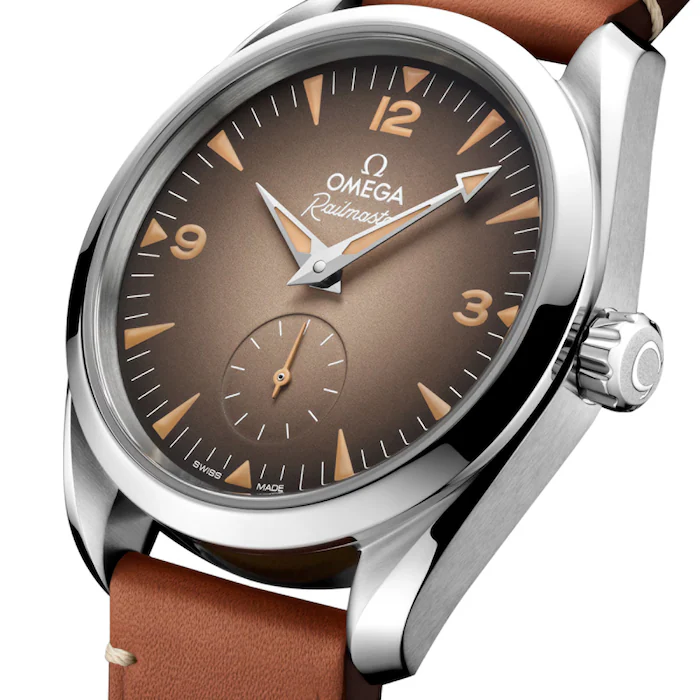 Omega Seamaster Railmaster 38mm Mens Watch Brown Leather MPN: O23512382013001