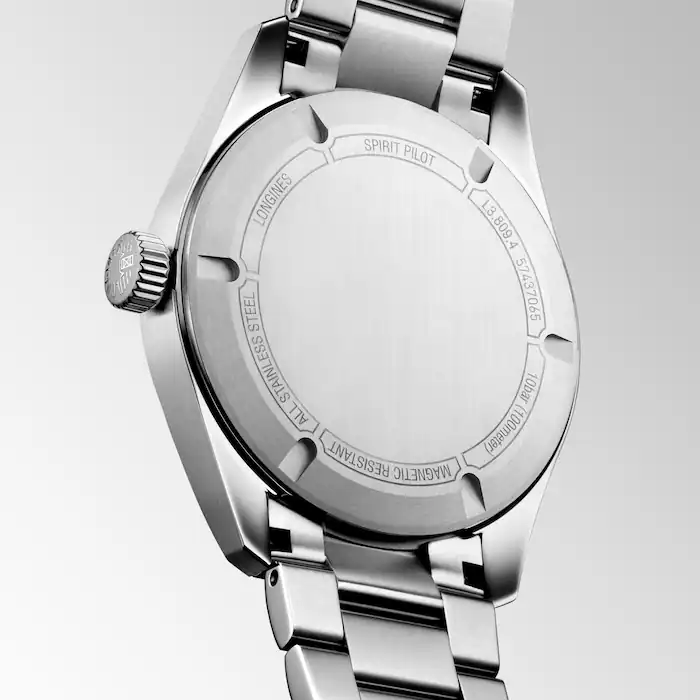 Longines Spirit Pilot 3 Hands 39mm Mens Watch Black MPN: L38094536