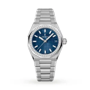 Defy Skyline 36mm Steel and Diamonds Automatic Watch - Blue MPN: 16.9400.670/51.I001