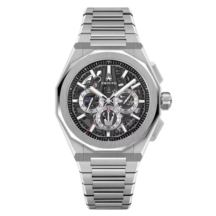Zenith Defy Skyline Chronograph Skeleton 42mm Mens Watch Black Interchangeable Strap MPN: 03.9500.3600/78.I001