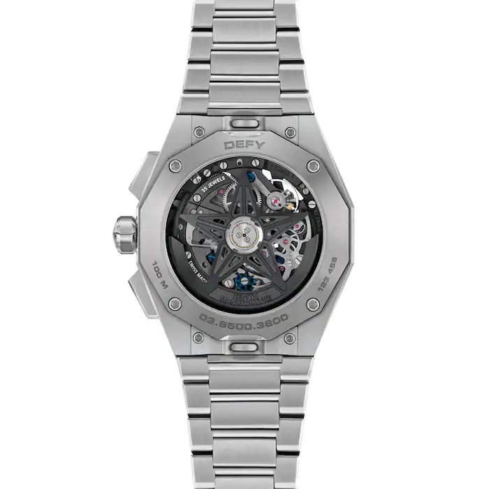 Zenith Defy Skyline Chronograph Skeleton 42mm Mens Watch Black Interchangeable Strap MPN: 03.9500.3600/78.I001