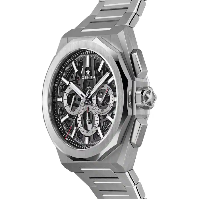 Zenith Defy Skyline Chronograph Skeleton 42mm Mens Watch Black Interchangeable Strap MPN: 03.9500.3600/78.I001