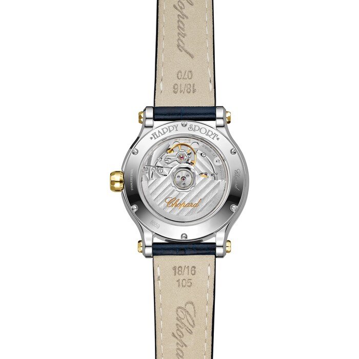 Chopard Happy Sport 36mm, Automatic, Ethical Yellow Gold, Lucent Steel™, Diamonds MPN: 278559-4001